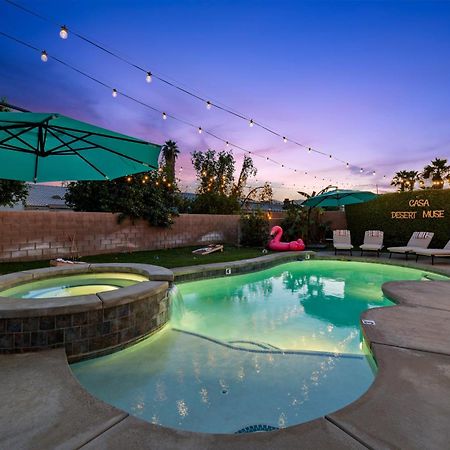 Casa Desert Muse With Heated Pool Spa Firepit Mini Golf And Games Indio Exterior foto