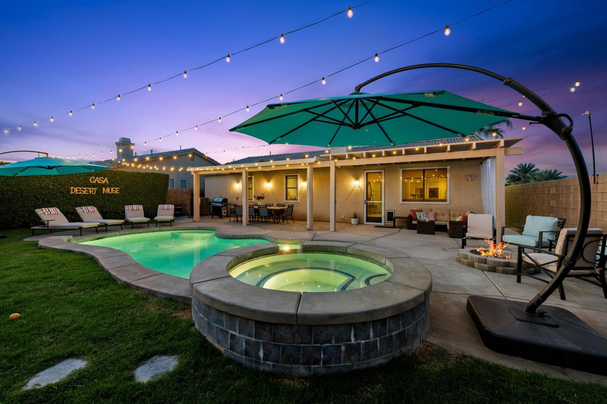 Casa Desert Muse With Heated Pool Spa Firepit Mini Golf And Games Indio Exterior foto