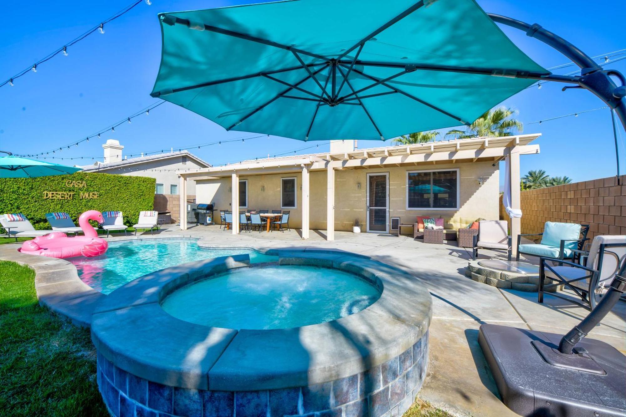 Casa Desert Muse With Heated Pool Spa Firepit Mini Golf And Games Indio Exterior foto