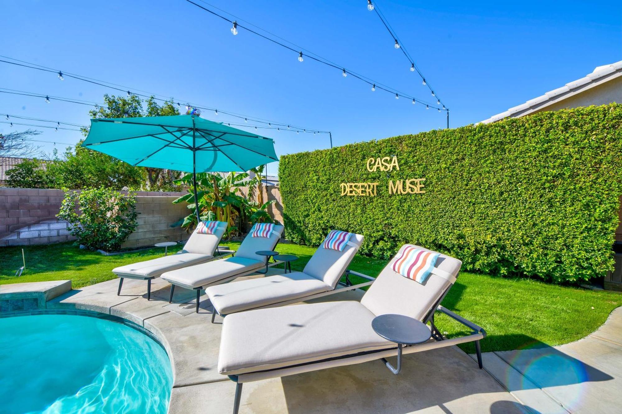 Casa Desert Muse With Heated Pool Spa Firepit Mini Golf And Games Indio Exterior foto